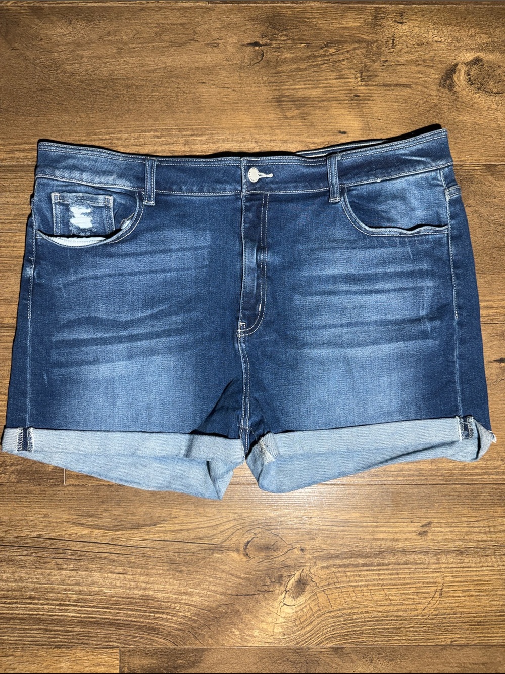 Kancan Women’s Plus Jean Shorts - Size 36